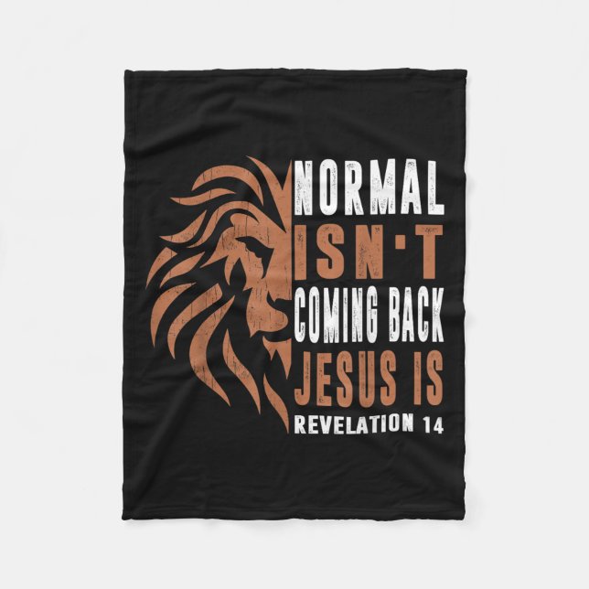 Couverture Polaire Normal Isnt Coming Back Jesus Is Dad Men Religious (Devant)