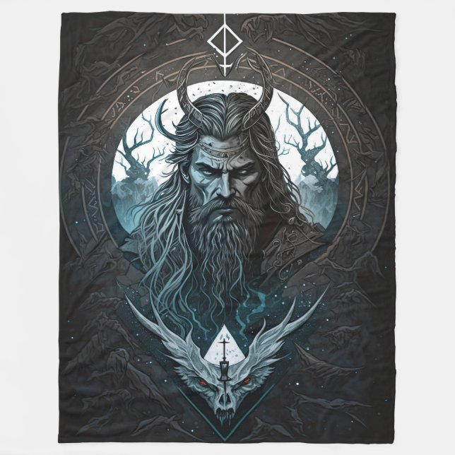 Couverture Polaire Norse Mythologie Loki Blanket (Devant)