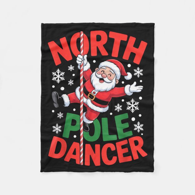 Couverture Polaire North Le Dancer Funny Santa Christmas Humor  (Devant)