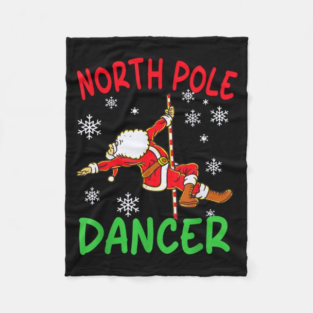 Couverture Polaire North Le Dancer Funny Santa Joke  (Devant)