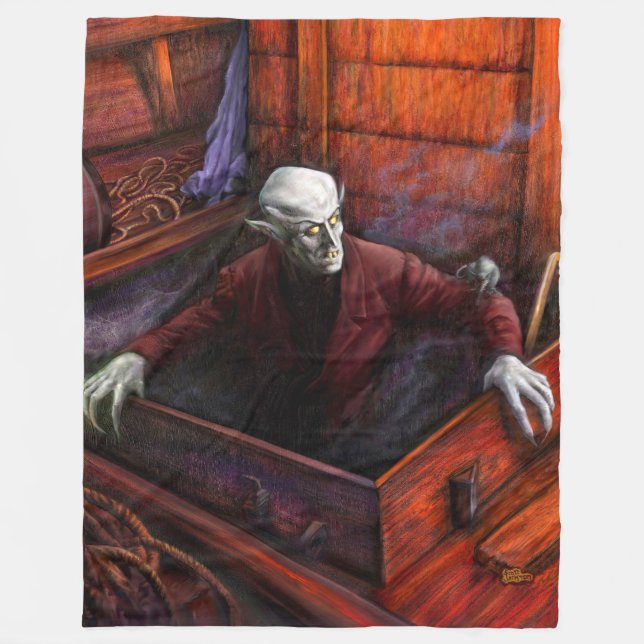 Couverture Polaire Nosferatu Demeter Pleine Scène Fleece Blanket (Devant)