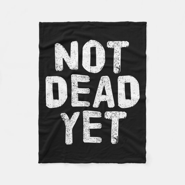 Couverture Polaire Not Dead Ye Funny Undead Zombie Veteran  (Devant)