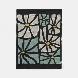 Couverture Polaire Not My President 2025 Retro Subtle Boho Floral Ant