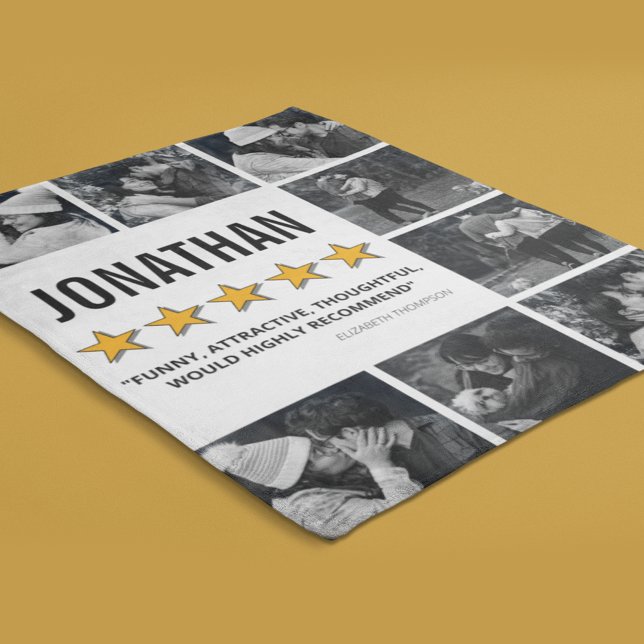 Couverture Polaire Note 5 Étoiles Petit ami ami Girami Photo (Créateur téléchargé)