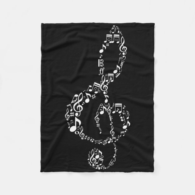 Couverture Polaire Notes de professeur de musique Musicien  (Devant)