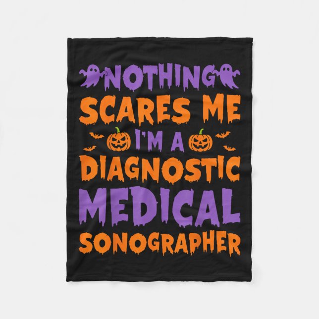 Couverture Polaire Nothing Es Me I'm A Diagnostic Medical Sonographer (Devant)