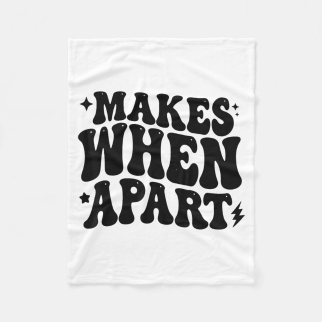 Couverture Polaire Nothing Sense We’re Funny Retro Quote Design  (Devant)