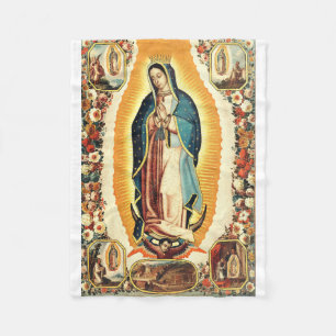 Couverture Polaire Notre-Dame de Guadalupe Radiant Art