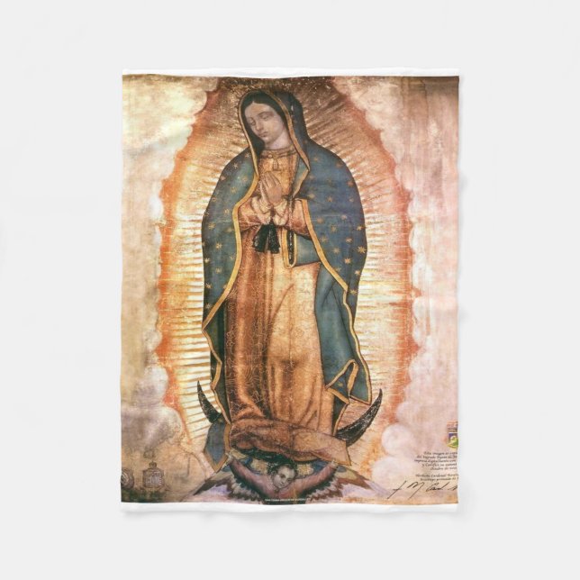Couverture Polaire Notre-Dame De Guadalupe Vintage (Devant)
