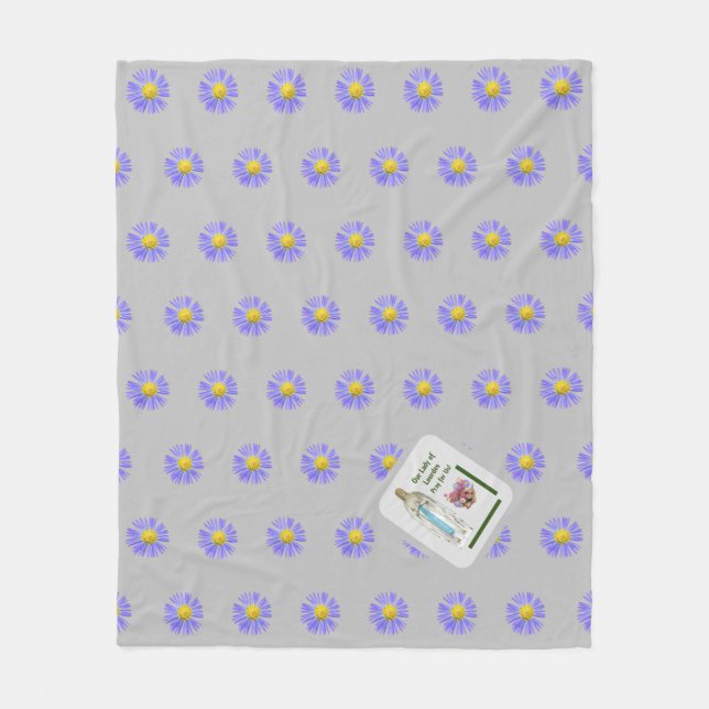 Couverture Polaire Notre Dame de Lourdes (Devant)