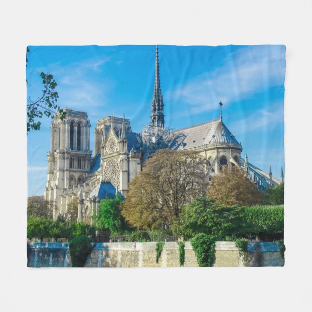 Couverture Polaire Notre Dame de Paris en France (Devant (Horizontal))