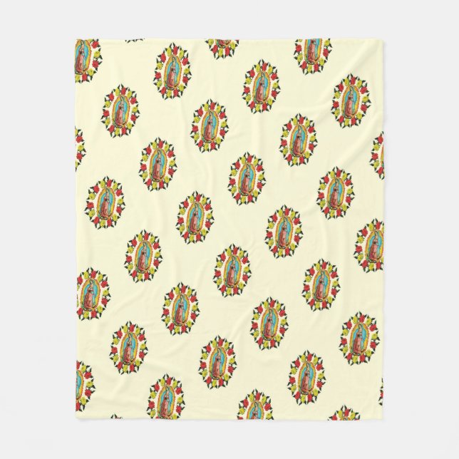 Couverture Polaire Notre Dame Guadalupe Vierge Marie Catholique Mexiq (Devant)