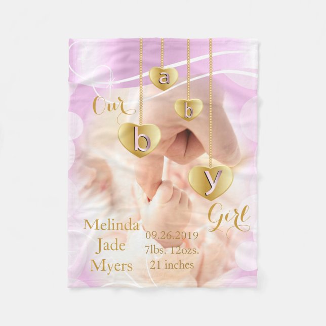 Couverture Polaire Notre petite fille (Devant)