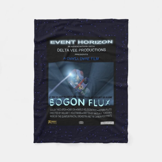 Couverture Polaire Nounours dans l'espace (Devant)