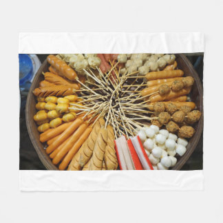 Couverture Polaire nourriture de rue d'un marché asiatique