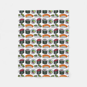 Couverture Polaire Nourriture japonaise Sushi Tuna Roll Saumon Nigiri