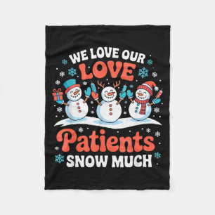 Couverture Polaire Nous aimons nos patients tellement l'hiver Humour