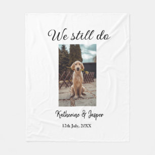 Couverture Polaire Nous faisons toujours mariage couple animal photo
