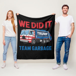 Couverture Polaire Nous l'avons fait Équipe Poubelle Trump Président