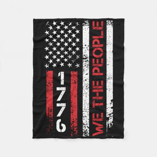 Couverture Polaire Nous Le Peuple 1776 Fête de l'Indépendance Nous Pa (Devant)