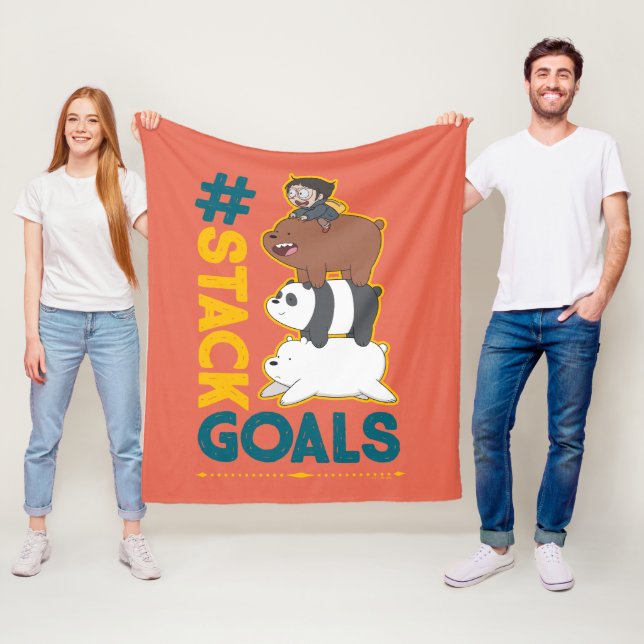 Couverture Polaire Nous portons des ours nus et nous choisissons - #S (En situation)