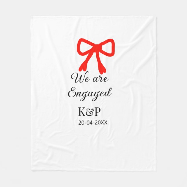 Couverture Polaire Nous sommes engagés ajouter nom lettre rouge arc t (Devant)
