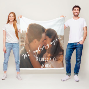 Couverture Polaire Nous sommes engagés dans une photo de couple 