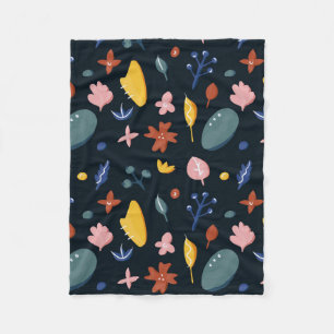 Couverture Polaire Nouveau cadeau maison Floral Abstrait sans coutu