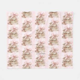 Couverture Polaire Nouveau Chapitre Rubans Roses