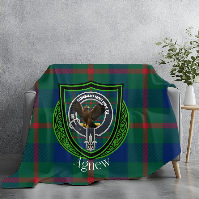 Couverture Polaire Nouveau Clan écossais Tartan & Crest (Créateur téléchargé)