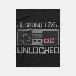 Couverture Polaire Nouveau Niveau de Mari Épinglé Gamer de Mariage