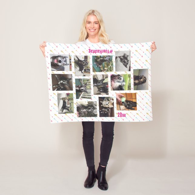 Couverture Polaire Nouveau 🐶 pour animaux de compagnie ou bébé photo (En situation)