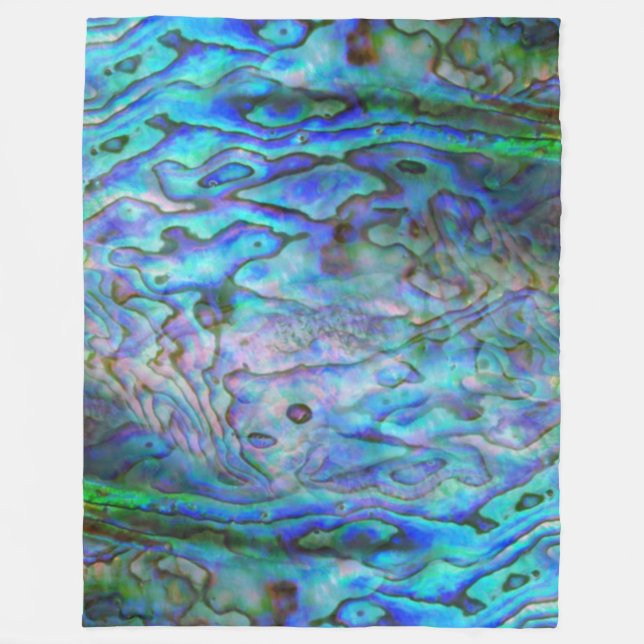 COUVERTURE POLAIRE NOUVELLE ZÉLANDE KIWI PAUA FLEECE BLANKET (Devant)