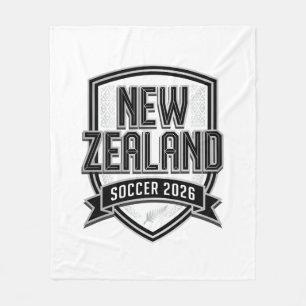Couverture Polaire Nouvelle-Zélande Soccer 2026 Soccer Bold Typograph