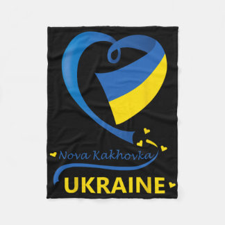 Couverture Polaire Nova Kakhovka Ukraine Drapeau National Emblème du