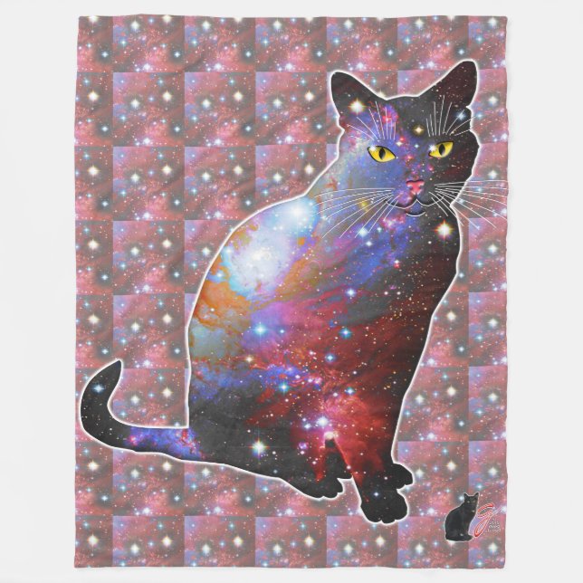 Couverture Polaire Nova Space Dans Cat Fleece Blanche (Devant)