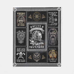 Couverture Polaire Novembre Homme Viking Mieux Être Un Loup D'Odin