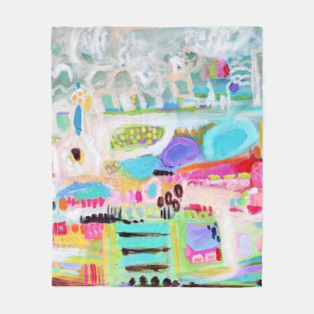 Couverture Polaire Nuages Abstraits (Devant)