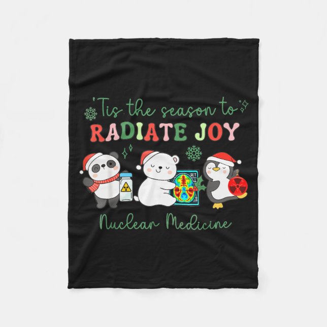 Couverture Polaire Nuclear Medicine Tech Christmas Holiday Radiology  (Devant)