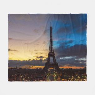 Couverture Polaire Nuit au jour le jour sur la tour Eiffel du Trocade