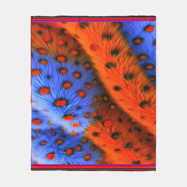 Couverture polaire numérique 3D colorée | Perfec (Devant)