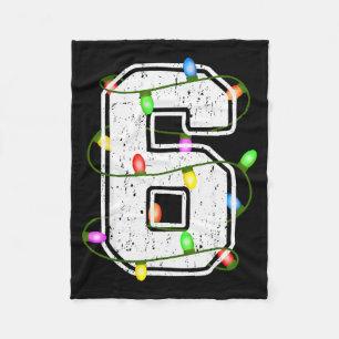 Couverture Polaire Numéro 6 6e Anniversaire Garçon Six Noël Joyeux An