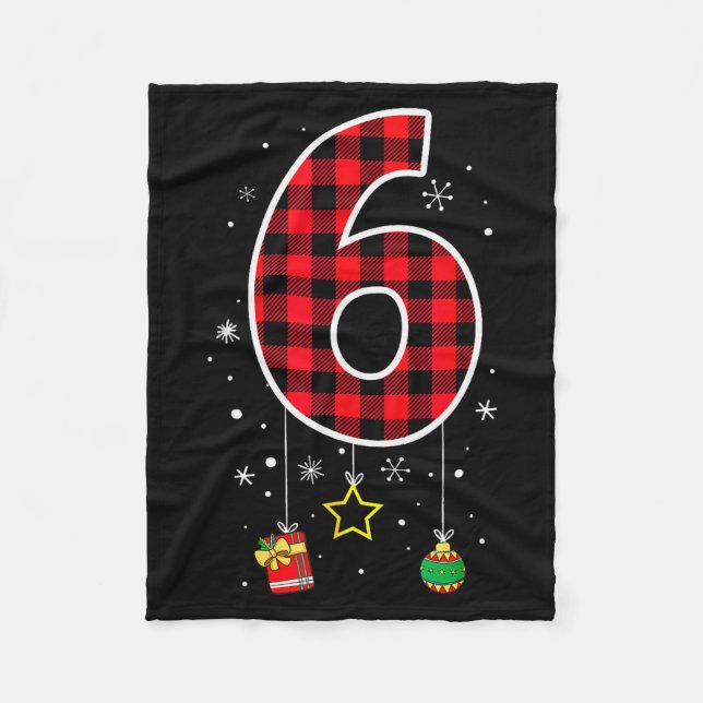 Couverture Polaire Numéro 6 Citation de mème drôle 6 7 Six Sept Noël (Devant)
