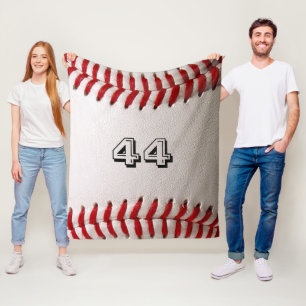 Couverture Polaire Numéro de baseball personnalisé - Photo de sport h