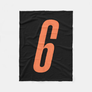 Couverture Polaire Numéro Orange 6 7 Mème drôle d'Halloween Correspon