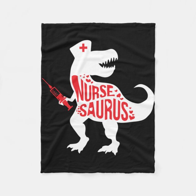 Couverture Polaire Nurse Saurus Print (Devant)