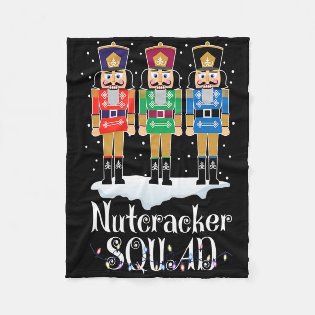 Couverture Polaire Nutcracker Squad Ballet Dance Christmas Xmas Light (Devant)
