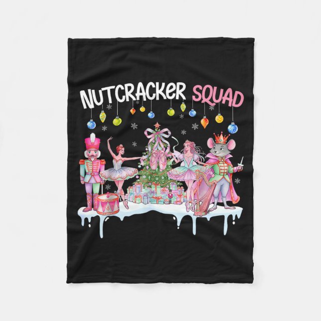 Couverture Polaire Nutcracker Squad Christmas Nk Ballet Sugar Plum Fa (Devant)