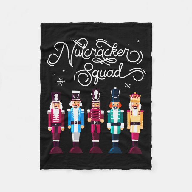 Couverture Polaire Nutcracker Squad Holiday Christmas Boy Girls Women (Devant)