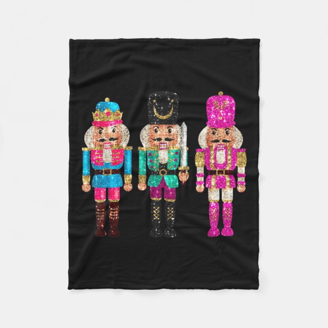 Couverture Polaire Nutcrackers Merry Christmas Funny Xmas Men Women  (Devant)